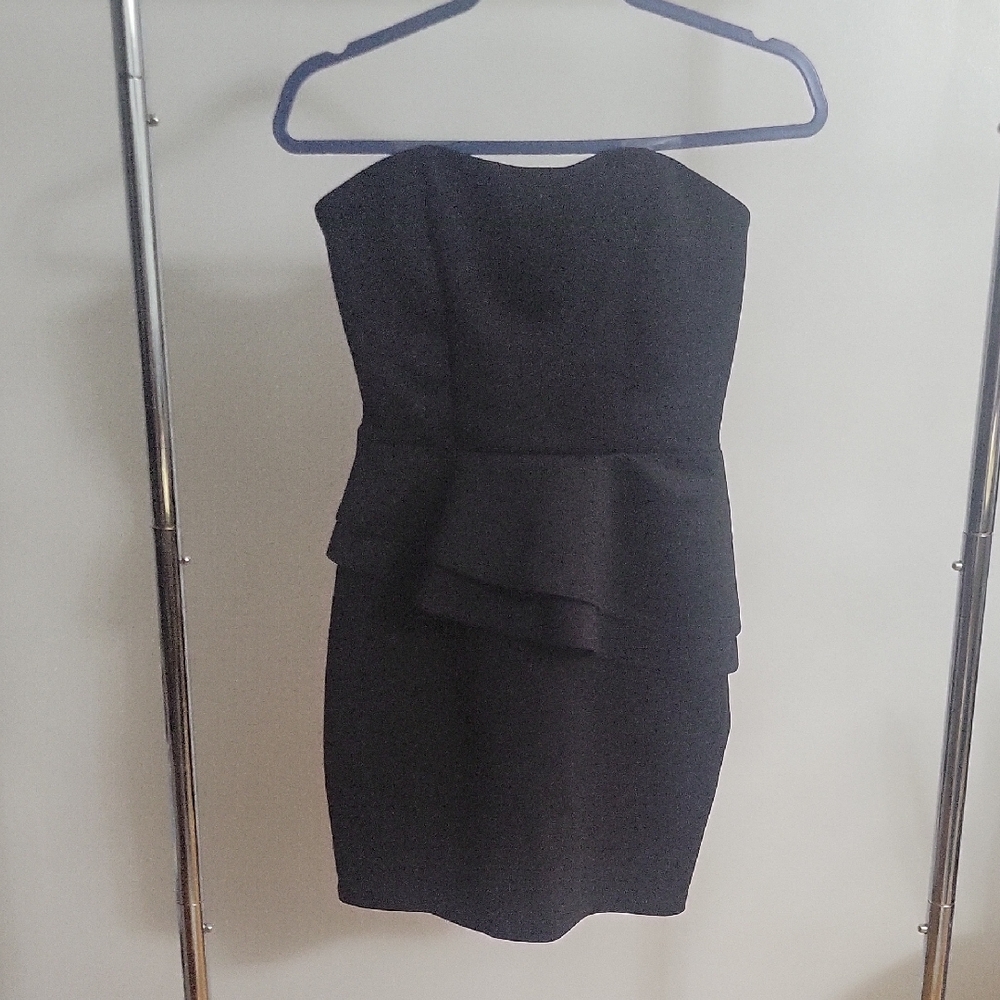 Charlotte Russe Black Strapless Dress